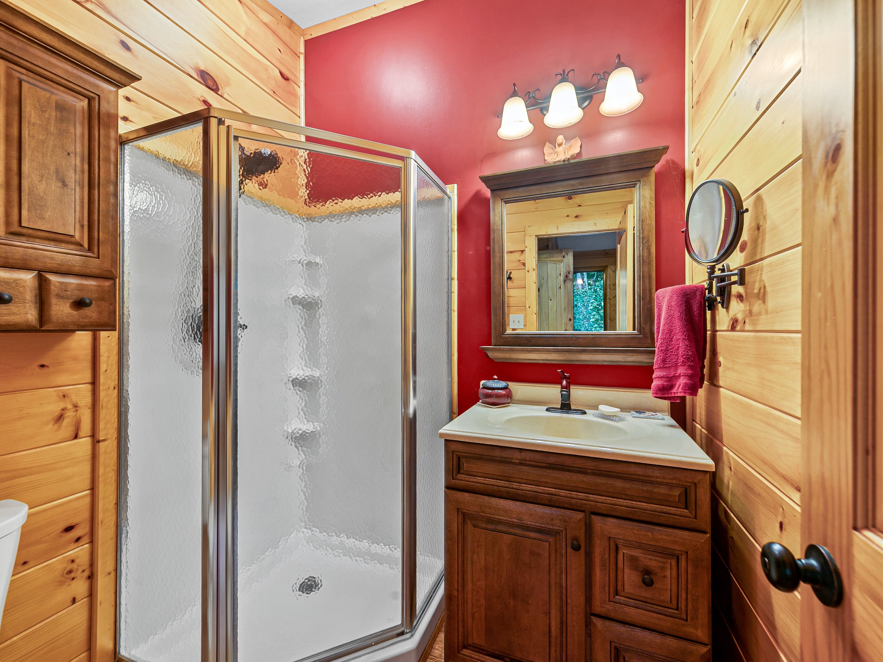 Open concept with studio bed and living area